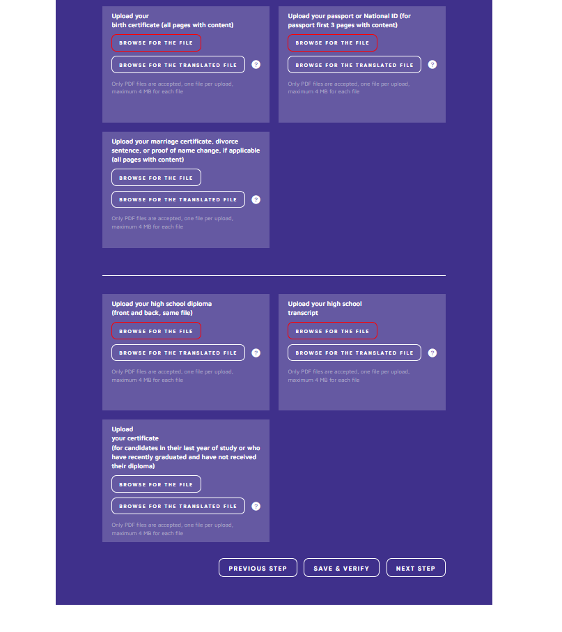 الاوراق المطلوبة في منحة الحكومة الرومانية